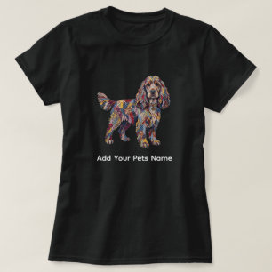 Camiseta con diseño de perro Cocker Spaniel lindo