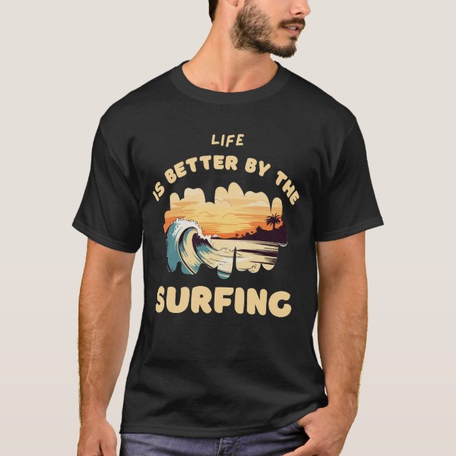 Camiseta con diseño de surf (Anverso)