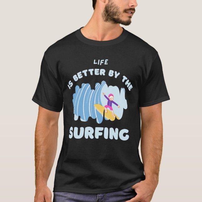 Camiseta con diseño de surf (Anverso)