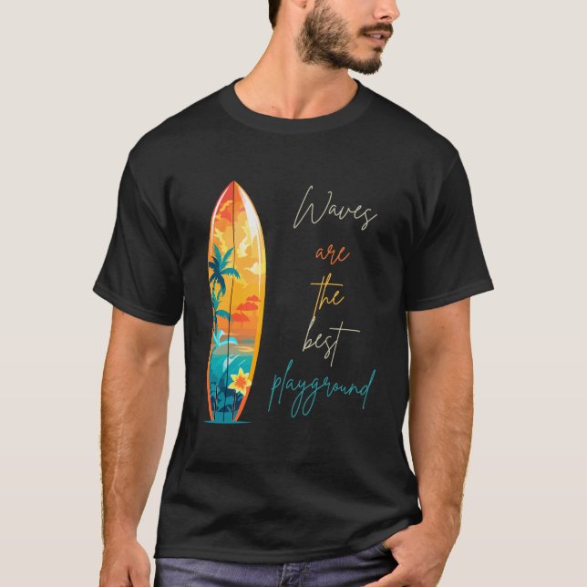 Camiseta con diseño de surf (Anverso)