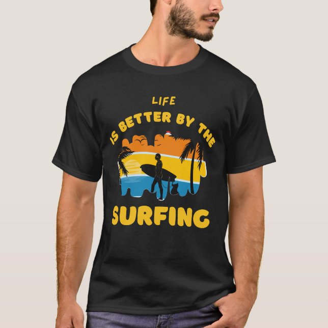 Camiseta con diseño de surf (Anverso)