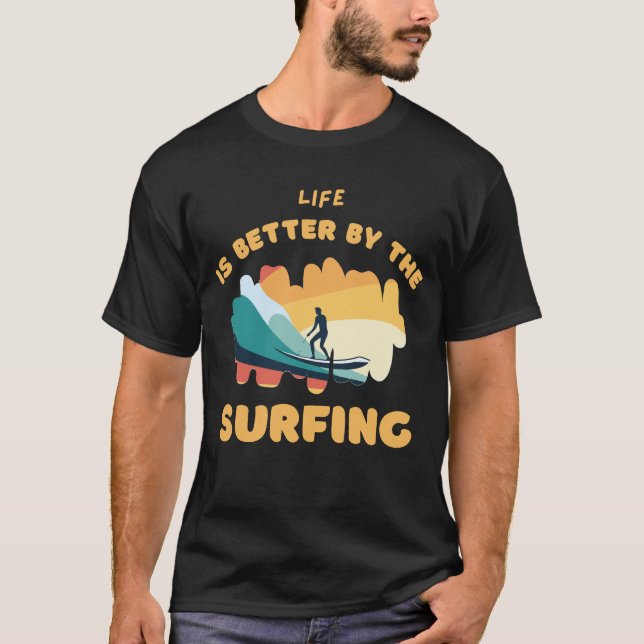 Camiseta con diseño de surf (Anverso)