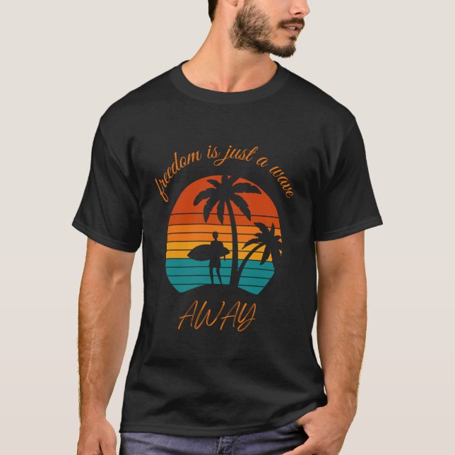 Camiseta con diseño de surf (Anverso)