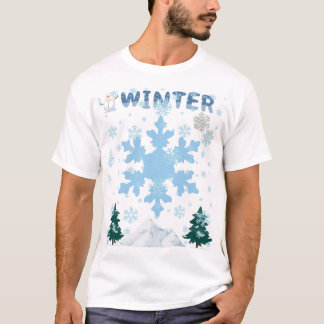Camiseta con diseño invernal