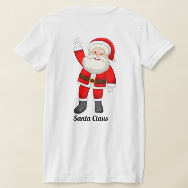 Camiseta con diseños caprichosos de Santa Claus (Distribución Reverso )