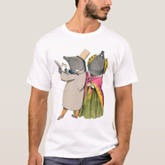 Camiseta con dos zapatillas