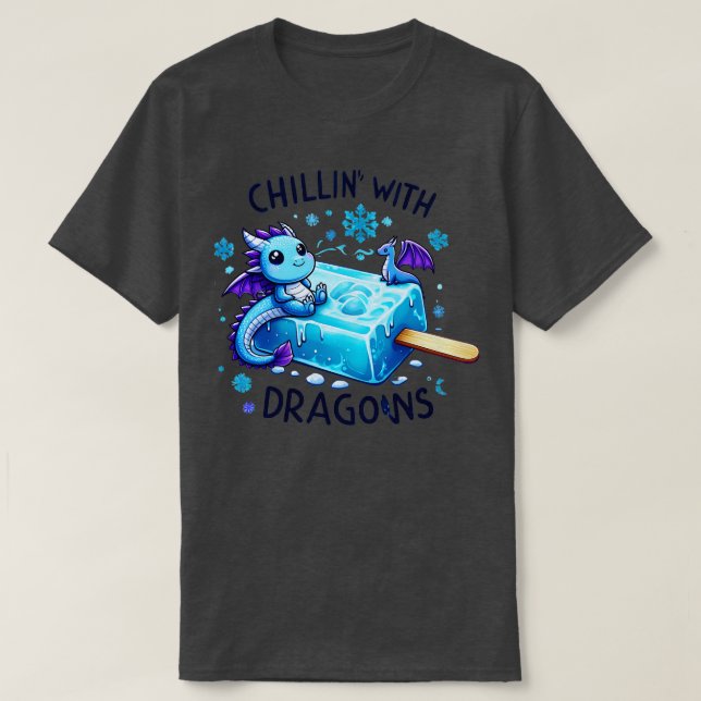 Camiseta con Dragons dragon ICE decoraciones de cumpleaños  (Diseño del anverso)