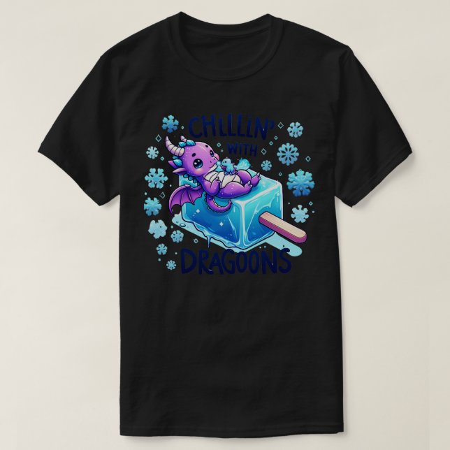 Camiseta con Dragons dragon ICE decoraciones de cumpleaños  (Diseño del anverso)