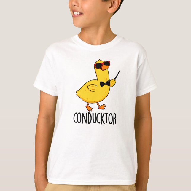 Camiseta Con-duck-tor Funny Music Conductor Duck Pun (Anverso)