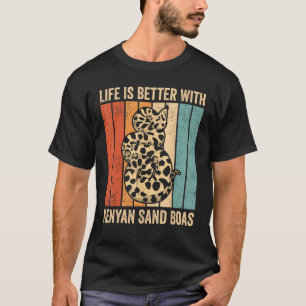 Camiseta Con dueño de serpientes de barcas de arena keniana