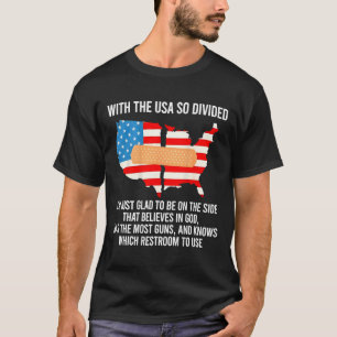Camiseta Con EEUU tan dividido que me alegra (atrás)