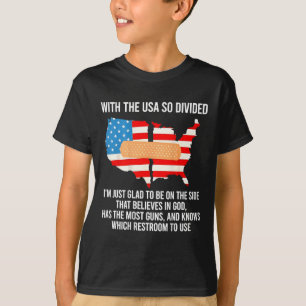 Camiseta Con EEUU tan dividido que me alegra (atrás)