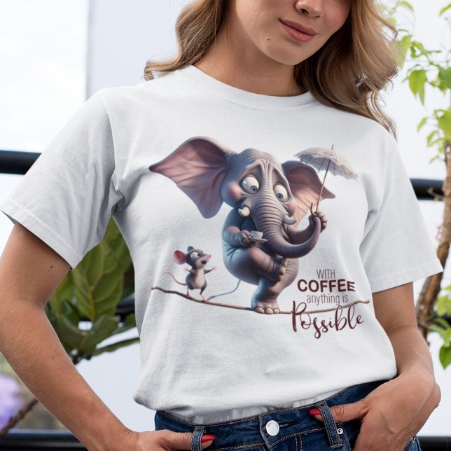 Camiseta Con el café, todo es posible (Subido por el creador)