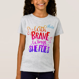 Camiseta Con el Chica Brave Wings