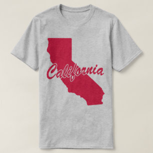 Camiseta con el contorno del Estado de California
