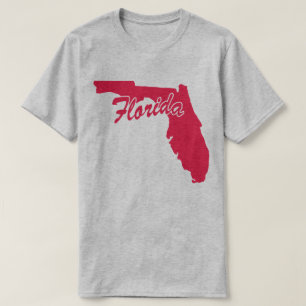 Camiseta con el contorno del estado de Florida