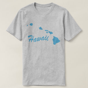 Camiseta con el contorno del estado de Hawaii