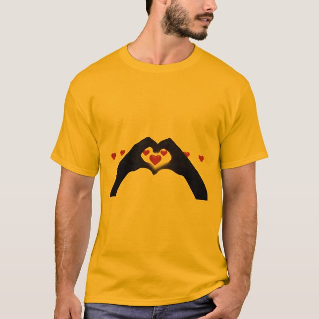 Camiseta “Con el corazón en la mano” (Anverso)