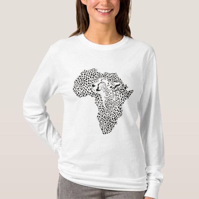 Camiseta con el diseño original de África - Cheet (Anverso)