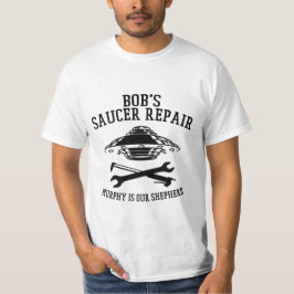 Camiseta con el logo de la Reparación de Saucer de