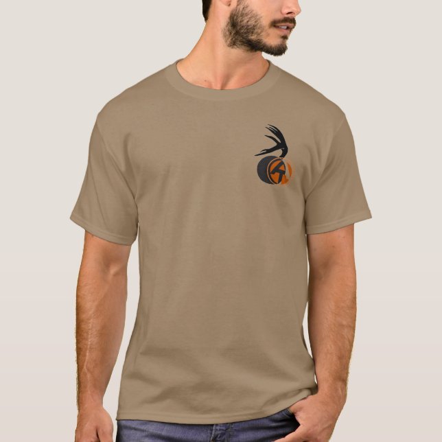 Camiseta con el logo de Light Tan "About Tine" (Anverso)