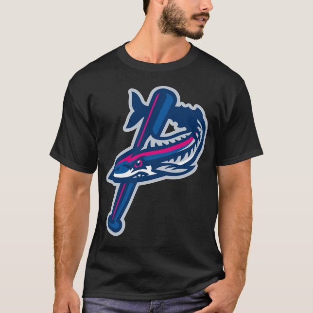 Camiseta con el logo de Pensacola Blue Wahoos Vint (Anverso)