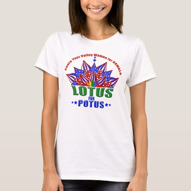 Camiseta con el logo de SYV Lotus para POTUS. (Anverso)