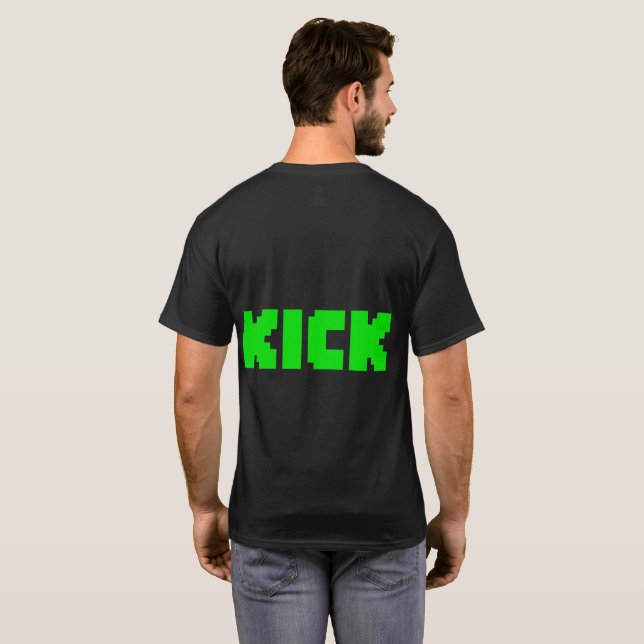 Camiseta con el logotipo Black KICK (Reverso completo)