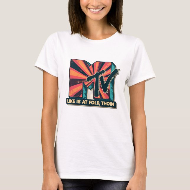 Camiseta con el logotipo clásico de MTV (Anverso)