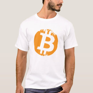 Camiseta con el logotipo de Bitcoin Grunge - Abraz