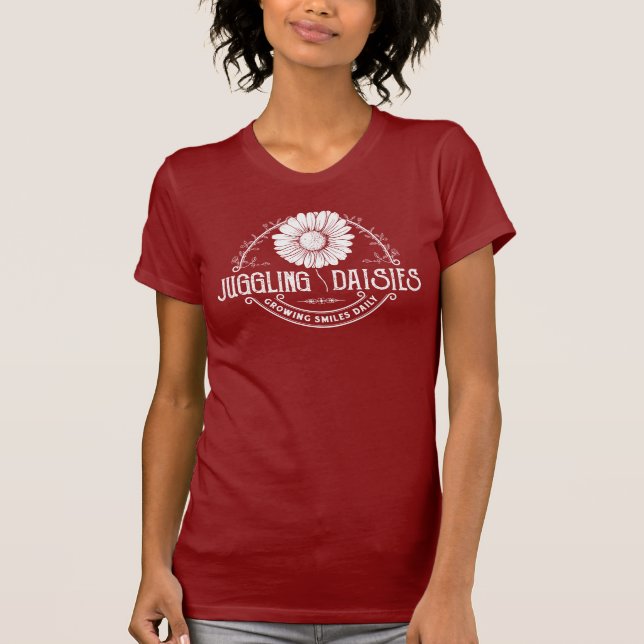 Camiseta con el logotipo de Daisies malabarismos (Anverso)