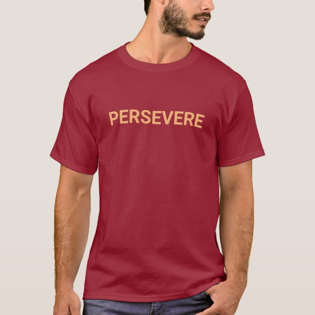 Camiseta con el logotipo del marrón masculino PERS (Anverso)