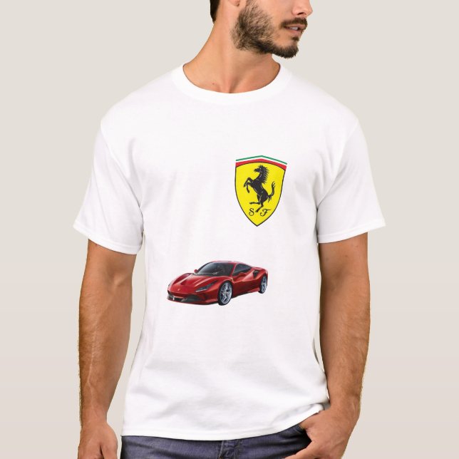 Camiseta con el logotipo masculino de Ferrari - Pa (Anverso)