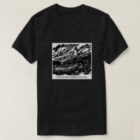 Camiseta con el logotipo masculino de Woodblock - 