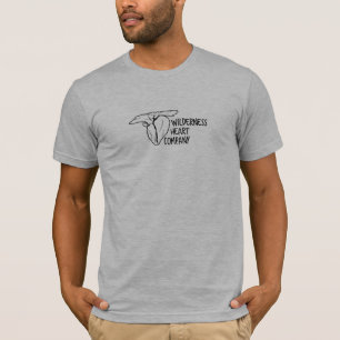 Camiseta con el logotipo masculino del corazón si
