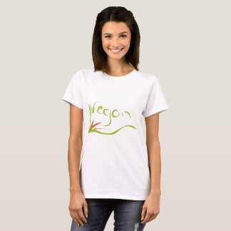 camiseta con el mensaje del vegano