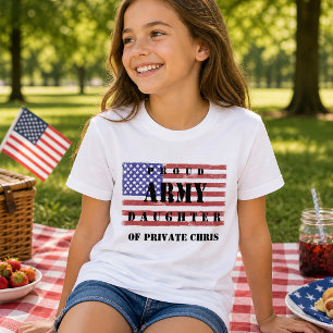 Camiseta con el nombre de los padres, orgullosa hi