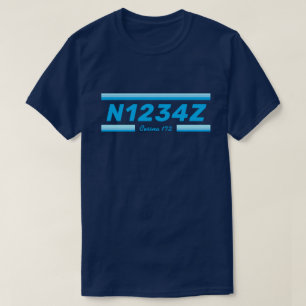 Camiseta con el número de su propia aeronave