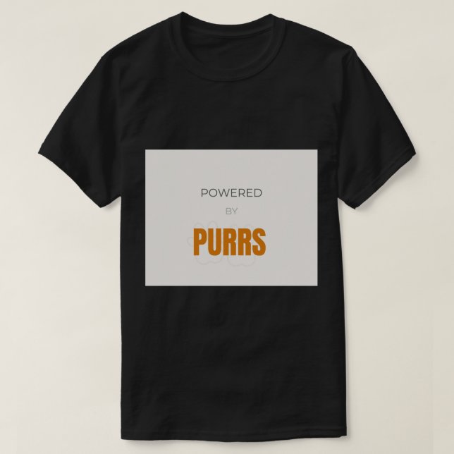 Camiseta Con el poder de Purrs Amante del gato lindo (Diseño del anverso)