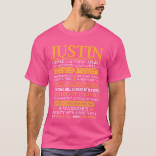 Camiseta con el primer nombre Justin - Nombre pers