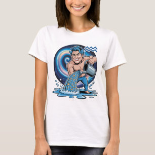 Camiseta con el signo de Aquarius zodiac