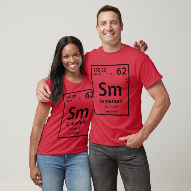 Camiseta con elemento de samario (negro) (Unisexo)