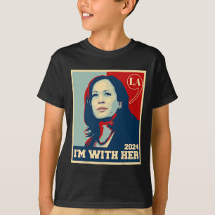 Camiseta Con Ella Kamala Vota Por 2024 Presidenta Kamala-ha