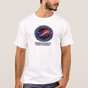Camiseta con Emblema de Bandera en Círculo de Estr