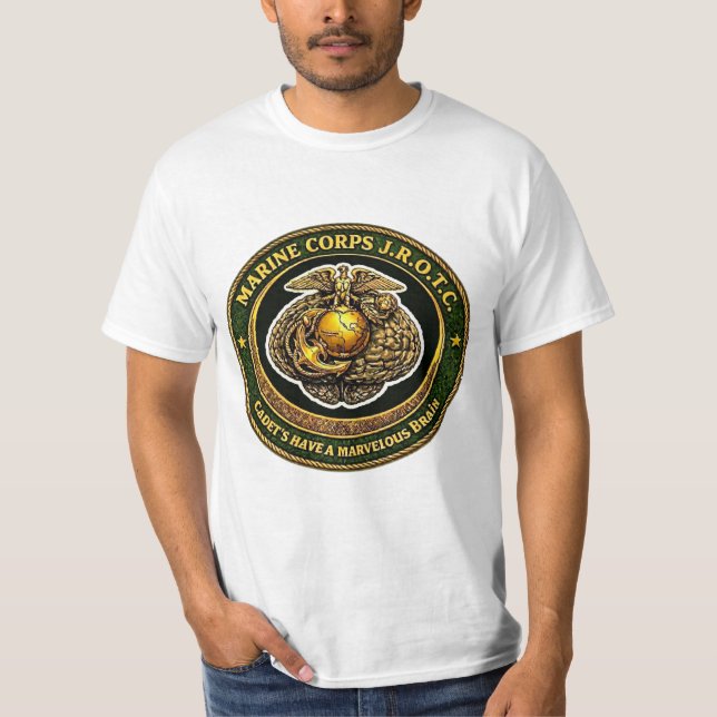 Camiseta con Emblema de Cerebro para Cadete de JRO (Anverso)