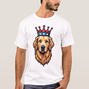 Camiseta con emblema de corona de Golden Retriever