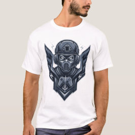 Camiseta con emblema de jugador militar