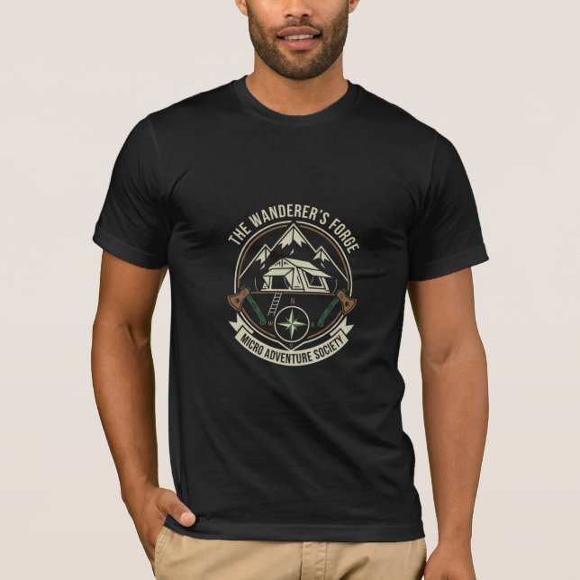 Camiseta con emblema de microcampamento para avent (Anverso)