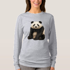 Camiseta con encanto de panda realista