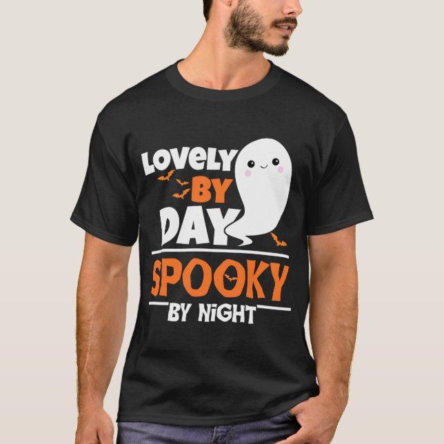 Camiseta Con Encanto Por El Día, Fantasma Del Niño Nocturno (Anverso)